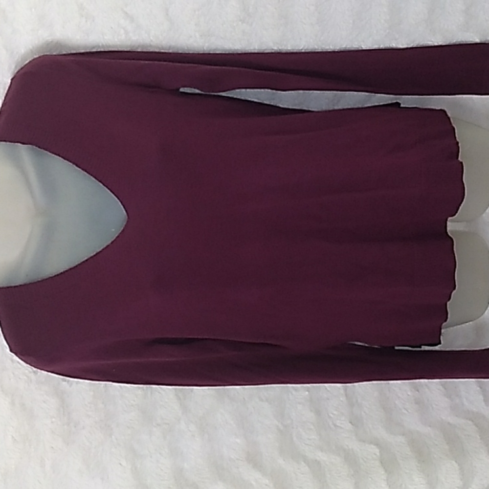 ❤️ ANN TAYLOR Long sleeve V-neck SWEATER Sz S Top